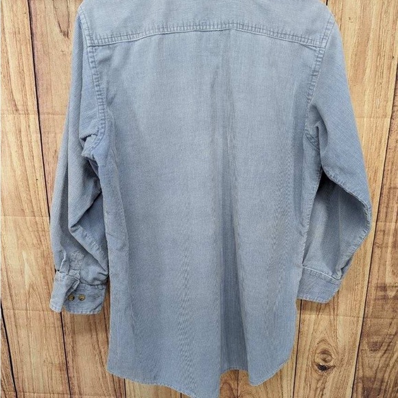 Vintage Outdoor Exchange blue corduroy button down longsleeve size M - Picture 4 of 9